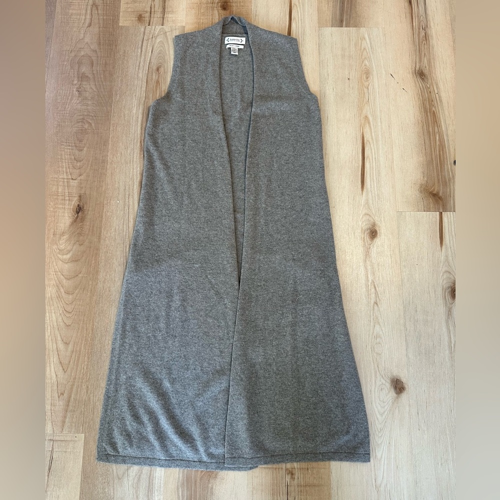 Nanette Lepore Sweater Tan Vest 100% 2-PLY Cashmere Women's XS